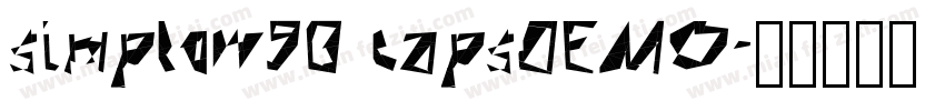 simplow90 capsDEMO字体转换